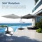 Best Choice Products 10ft 360° Rotating Cantilever Offset Hanging Patio Umbrella